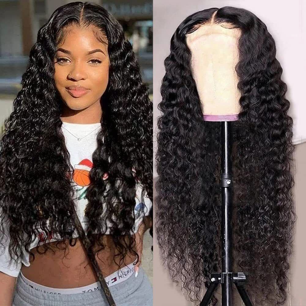 200% Density HD 4*4 Lace  Front Wigs Human Hair Loose Wave 100% Real Human Hair 15A Lace Space Loose Deep Wave Frontal Wig, No Synthetic Blend No Tangle No Shedding Triple Lifespan 3X