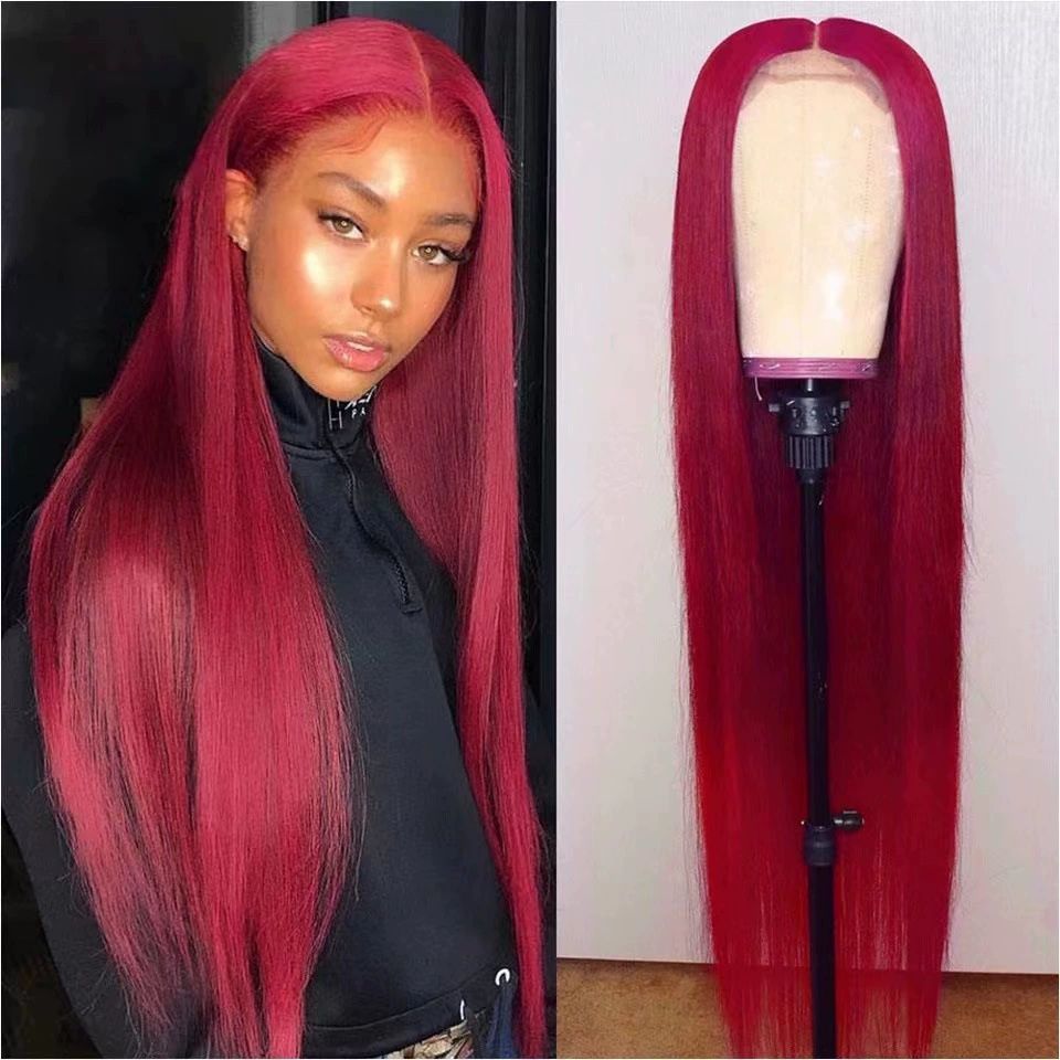 Straight Wigs Full Lace Frontal Wigs  Real Hd Full Large Lace Space Pre Plucked Natural Hairline 180% Density 15A Wigs Tiny Knots Natural Black