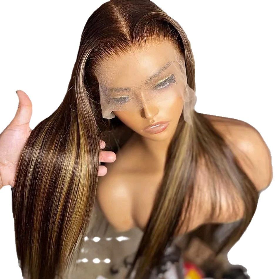 13x6 HD Lace Front Wigs  Hair 28 Inch Glueless Straight 100%  lace Front Wigs for Black Women 13x6 Lace Frontal Wig