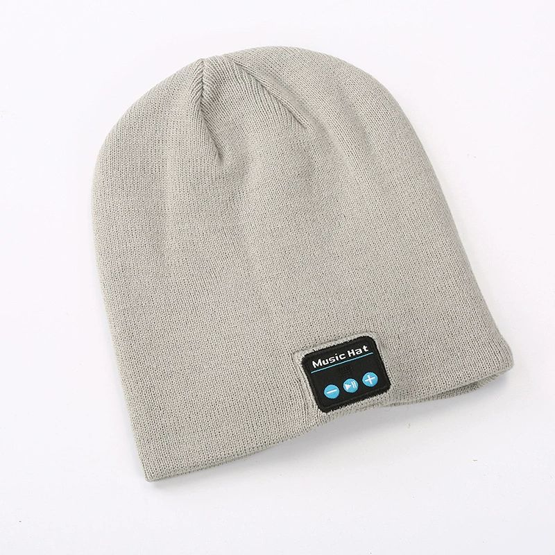 Bluetooth Beanie Hat with Light, Headlamp Cap with Headphones and Built-in Speaker Mic, Gifts for Men Women Teen