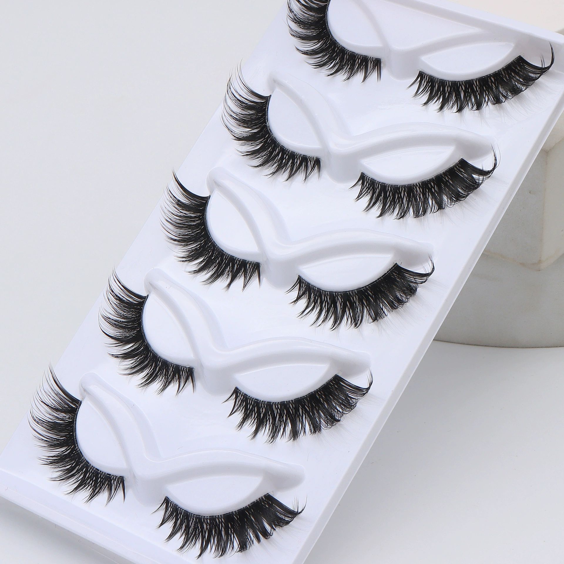 5pairs False Eyelash Strips Comfortable Fake Lashes for Everyday and Special Occasions Lightweight Easy to Apply for Dramatic Looks view 3