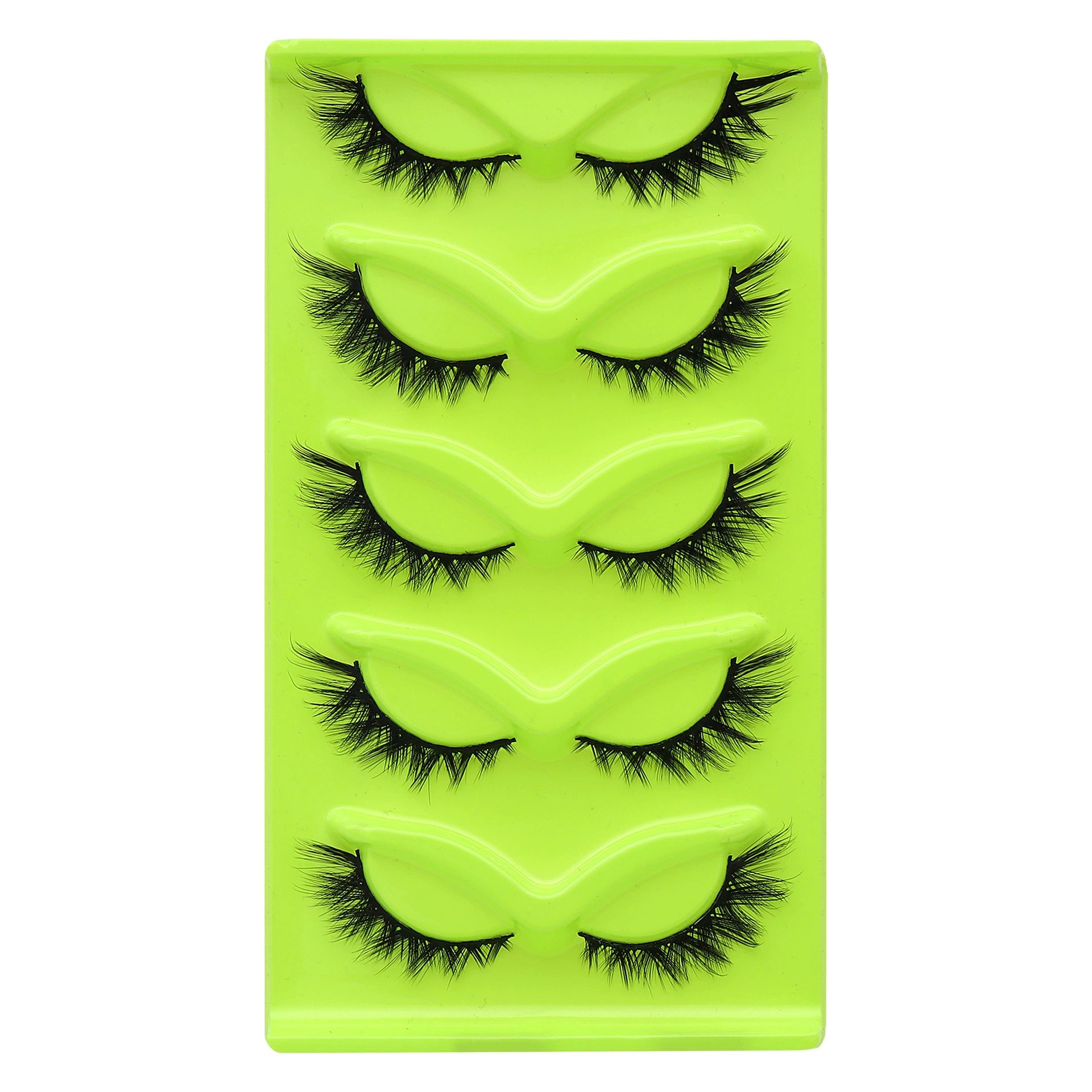 5 pairs Wispy Cat Eye Lashes Wispy False Eyelashes Natural look Eyelashes (CAT)