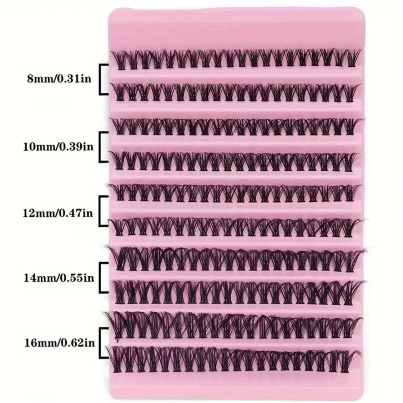 Fake Eyelashes Segmented False Eyelashes Single Cluster False Eyelashes Large Capacity Reusable False Eyelashes lashes Pack(40D 80D) view 3