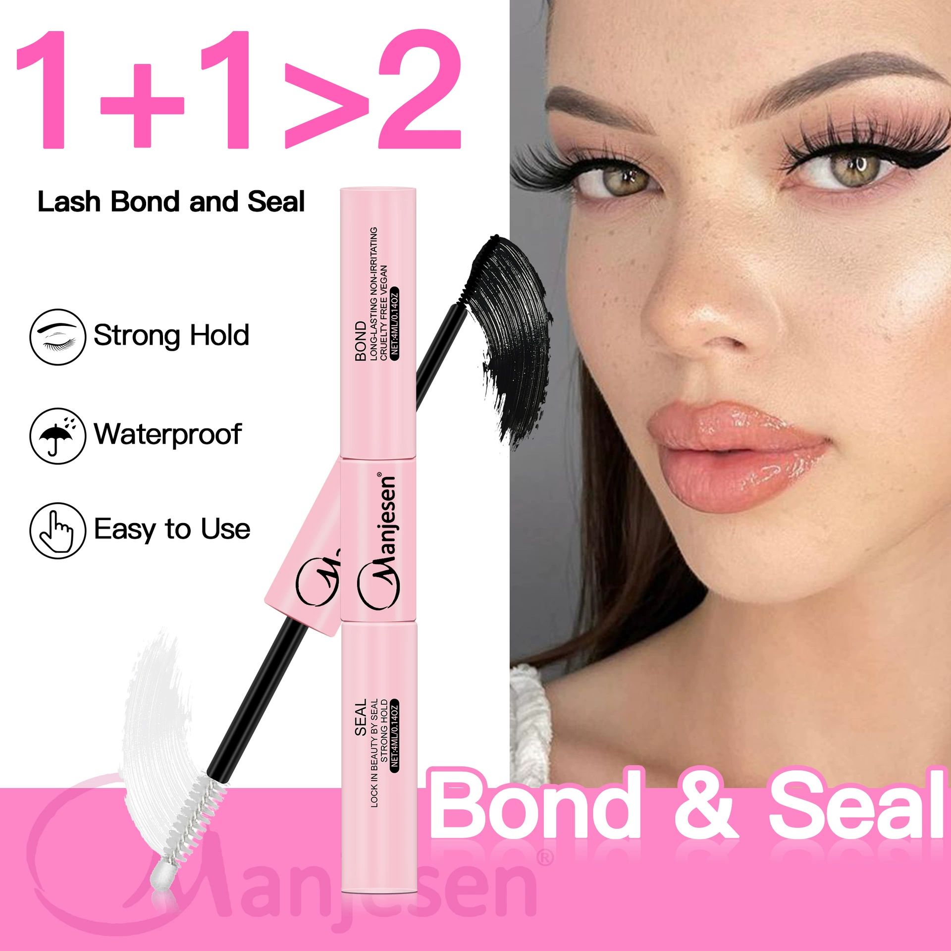 Lash Extension Kit DIY Colored Lash Clusters Kit Cluster Lashes Eyelash Extension Kit Individual Lashes with Lash Bond and Seal,Lash Tweezers Natural Look