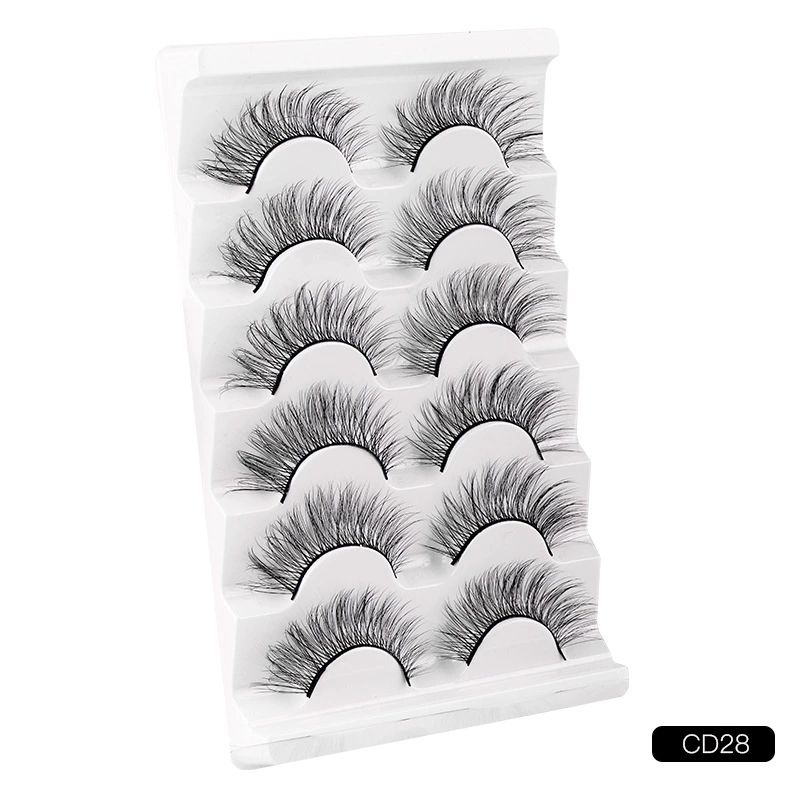 20 mm Lashes Mink Long Dramatic D Curl Big 20mm Mink Lashes 5D Full Volume Strip Eyelashes That Look Like Extensions Wispy Fake Eyelashes Natural Look