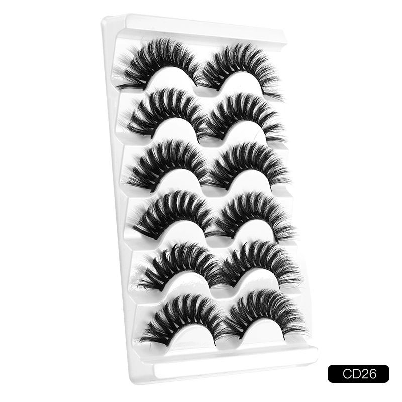 20 mm Lashes Mink Long Dramatic D Curl Big 20mm Mink Lashes 5D Full Volume Strip Eyelashes That Look Like Extensions Wispy Fake Eyelashes Natural Look