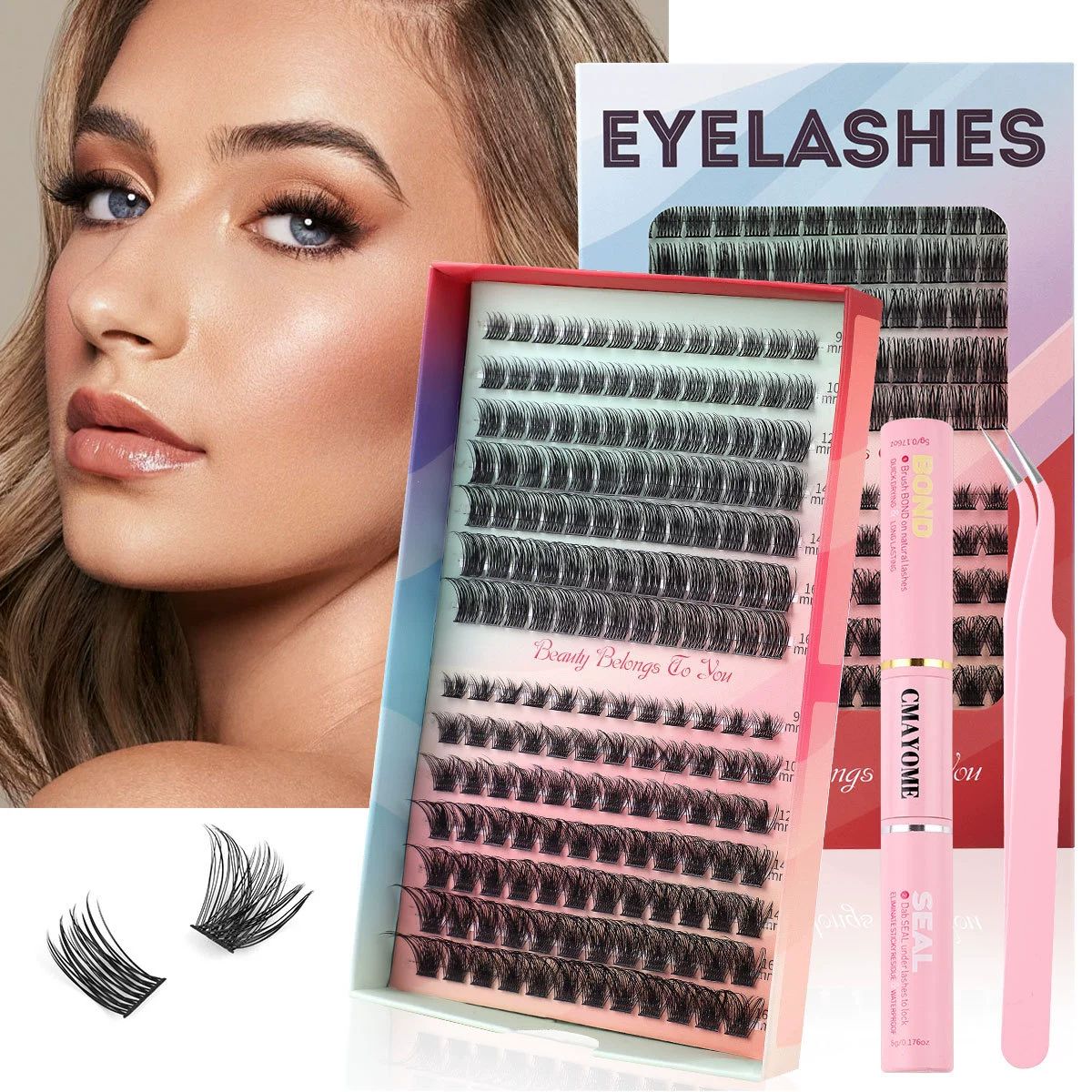 Half Eyelashes Natural Look False Eyelashes Half Lashes Cat Eye 14mm Wispy Eyelashes with Thin Band 3D Volume False Lashes Soft Strip Lashes Pack C Curl Natural Eyelashes Fake Lashes 7 Pair 
Manga Las