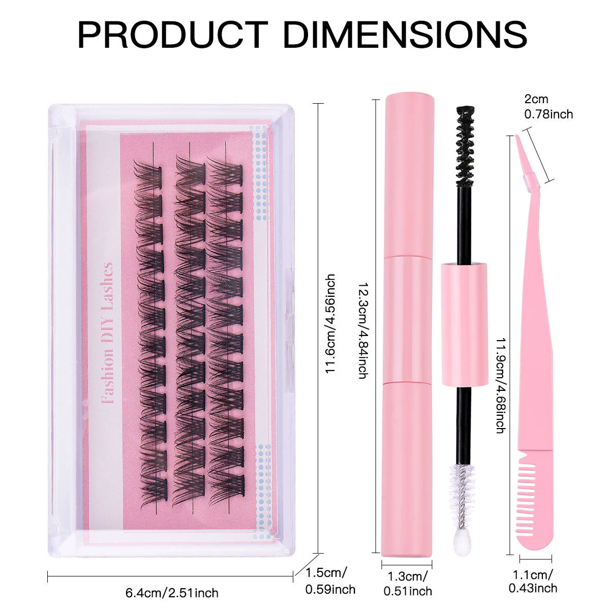 Lash Clusters Eyelash Extension 60 Pcs Lash Clusters With 30D and 40D Curl, 12mm-14mm-10mm Mix Lengths, Contact Lens Friendly, Easy to Apply, Reusable Strip Lashes (30D Lashes+ set)