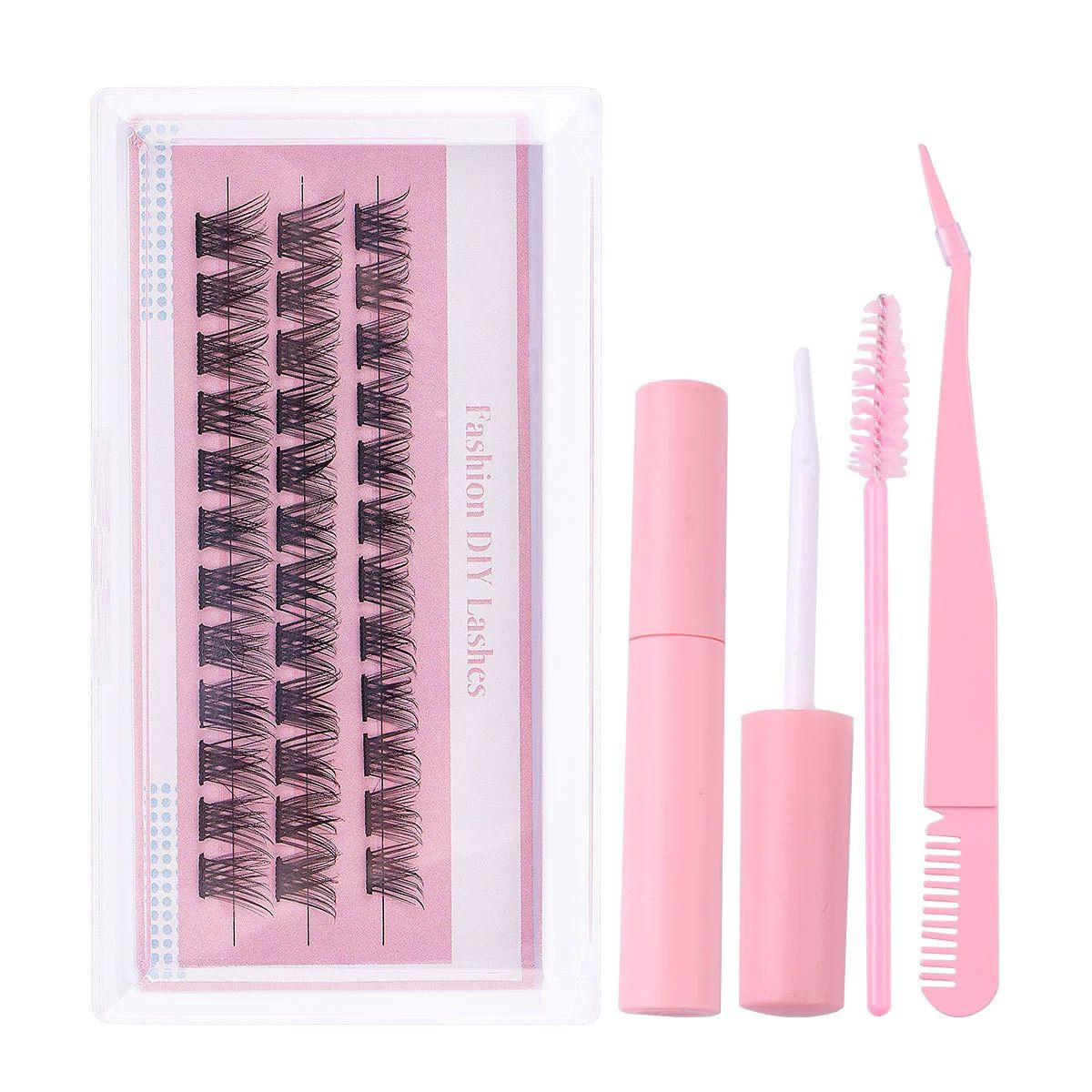 Lash Clusters Eyelash Extension 60 Pcs Lash Clusters With 30D and 40D Curl, 12mm-14mm-10mm Mix Lengths, Contact Lens Friendly, Easy to Apply, Reusable Strip Lashes (30D Lashes+ set)
