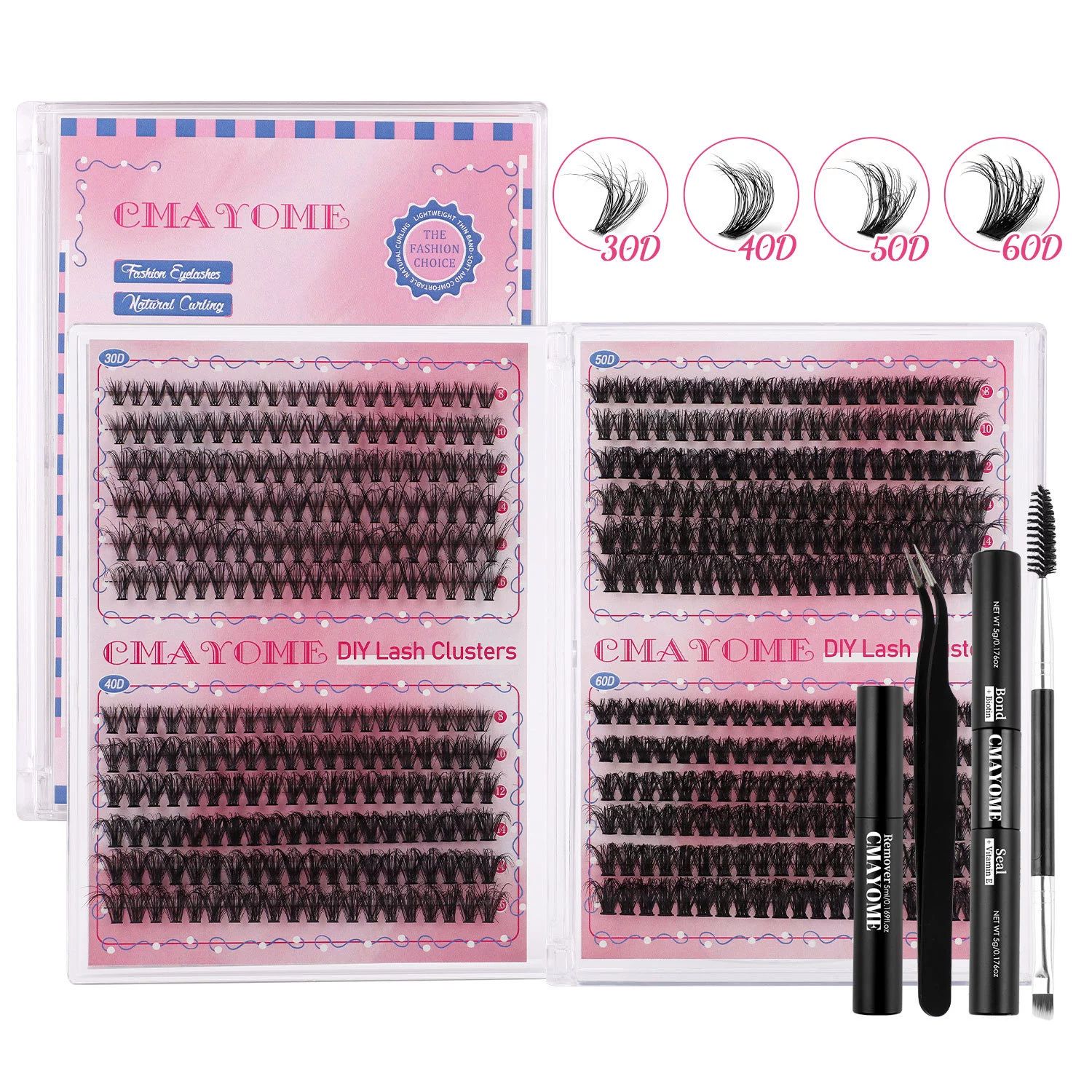Cluster Eyelash Extensions Fluffier 10-16mm Wispy Lash Clusters 100D Thick Volume Individual Lashes D Curly Eyelash Clusters 480pcs DIY Lash Extension at Home for Beginners