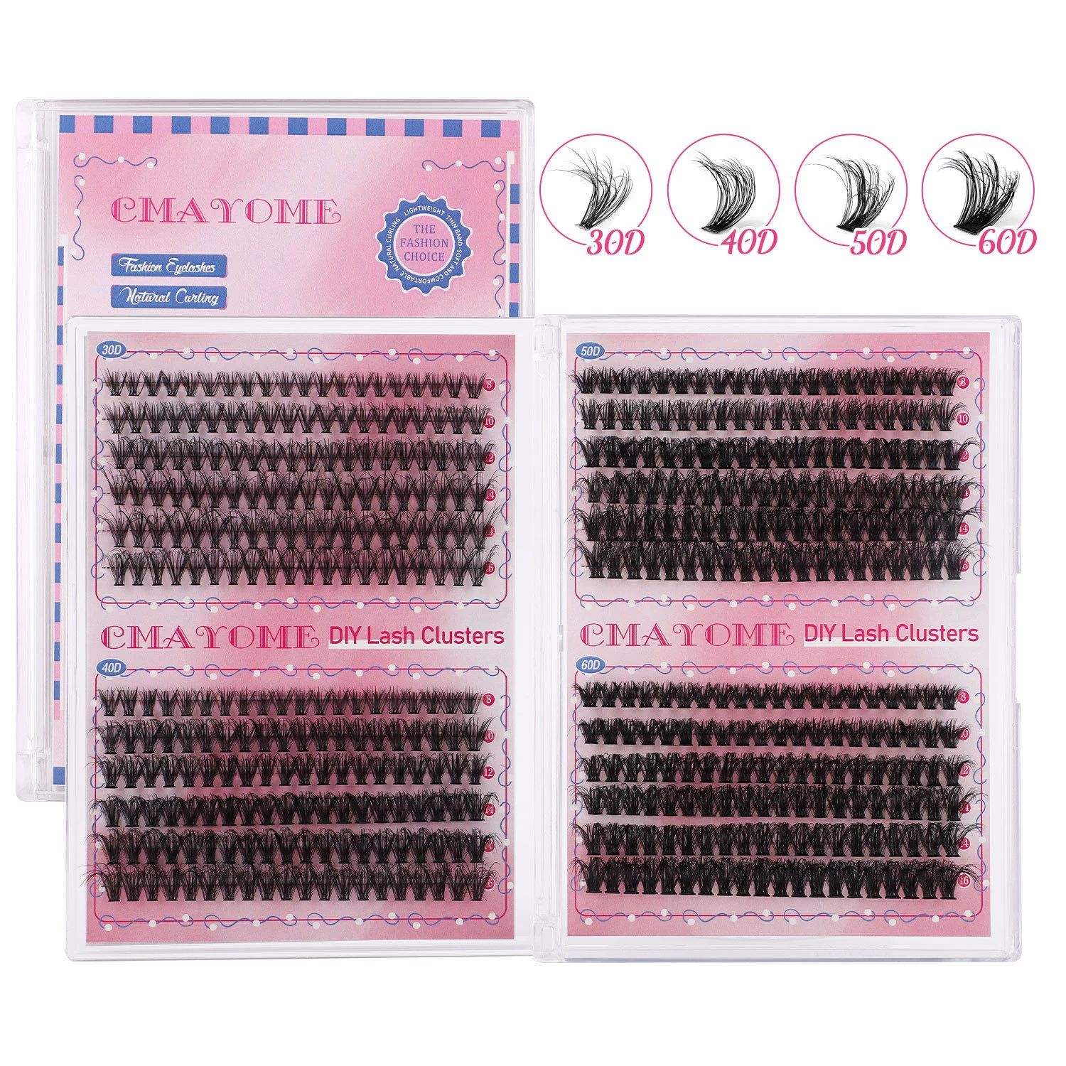 Cluster Eyelash Extensions Fluffier 10-16mm Wispy Lash Clusters 100D Thick Volume Individual Lashes D Curly Eyelash Clusters 480pcs DIY Lash Extension at Home for Beginners