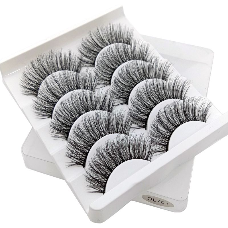 Multipack High Drama 615 Eyelashes Manga Anime Lashes 5 Pairs Pack，Mink lashes Soft Dramatic Volume Fake Lashes Reusable Thick False Eyelashes lashes Eyelash Extension