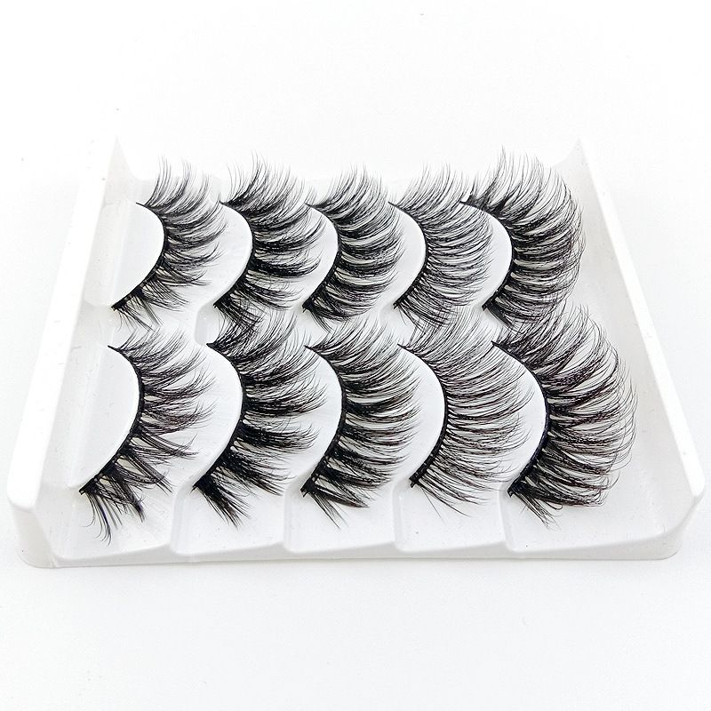 Multipack High Drama 615 Eyelashes Manga Anime Lashes 5 Pairs Pack，Mink lashes Soft Dramatic Volume Fake Lashes Reusable Thick False Eyelashes lashes Eyelash Extension