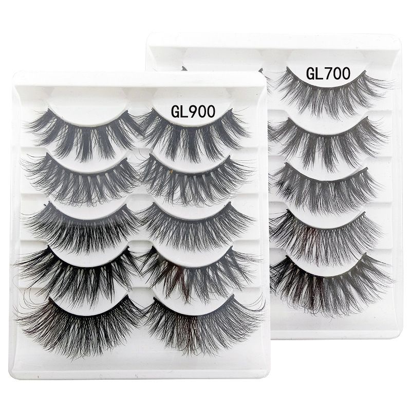 Multipack High Drama 615 Eyelashes Manga Anime Lashes 5 Pairs Pack，Mink lashes Soft Dramatic Volume Fake Lashes Reusable Thick False Eyelashes lashes Eyelash Extension