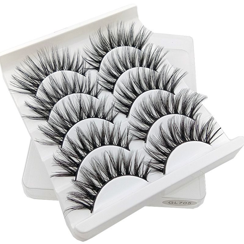 Multipack High Drama 615 Eyelashes Manga Anime Lashes 5 Pairs Pack，Mink lashes Soft Dramatic Volume Fake Lashes Reusable Thick False Eyelashes lashes Eyelash Extension