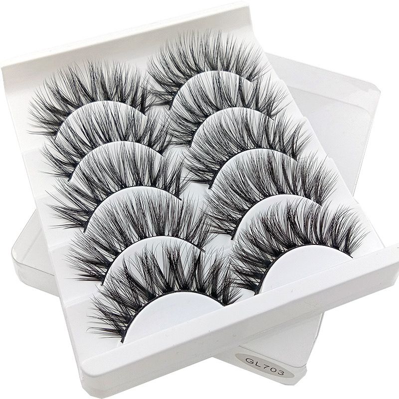 Multipack High Drama 615 Eyelashes Manga Anime Lashes 5 Pairs Pack，Mink lashes Soft Dramatic Volume Fake Lashes Reusable Thick False Eyelashes lashes Eyelash Extension