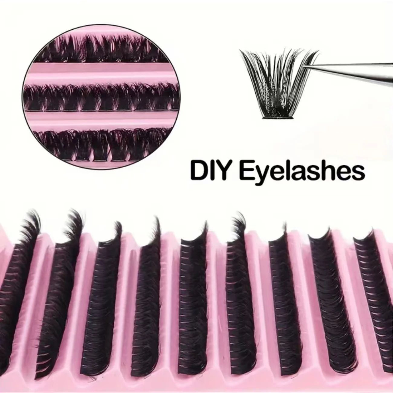 Fake Eyelashes Segmented False Eyelashes Single Cluster False Eyelashes Large Capacity Reusable False Eyelashes lashes Pack(40D 80D) view 10