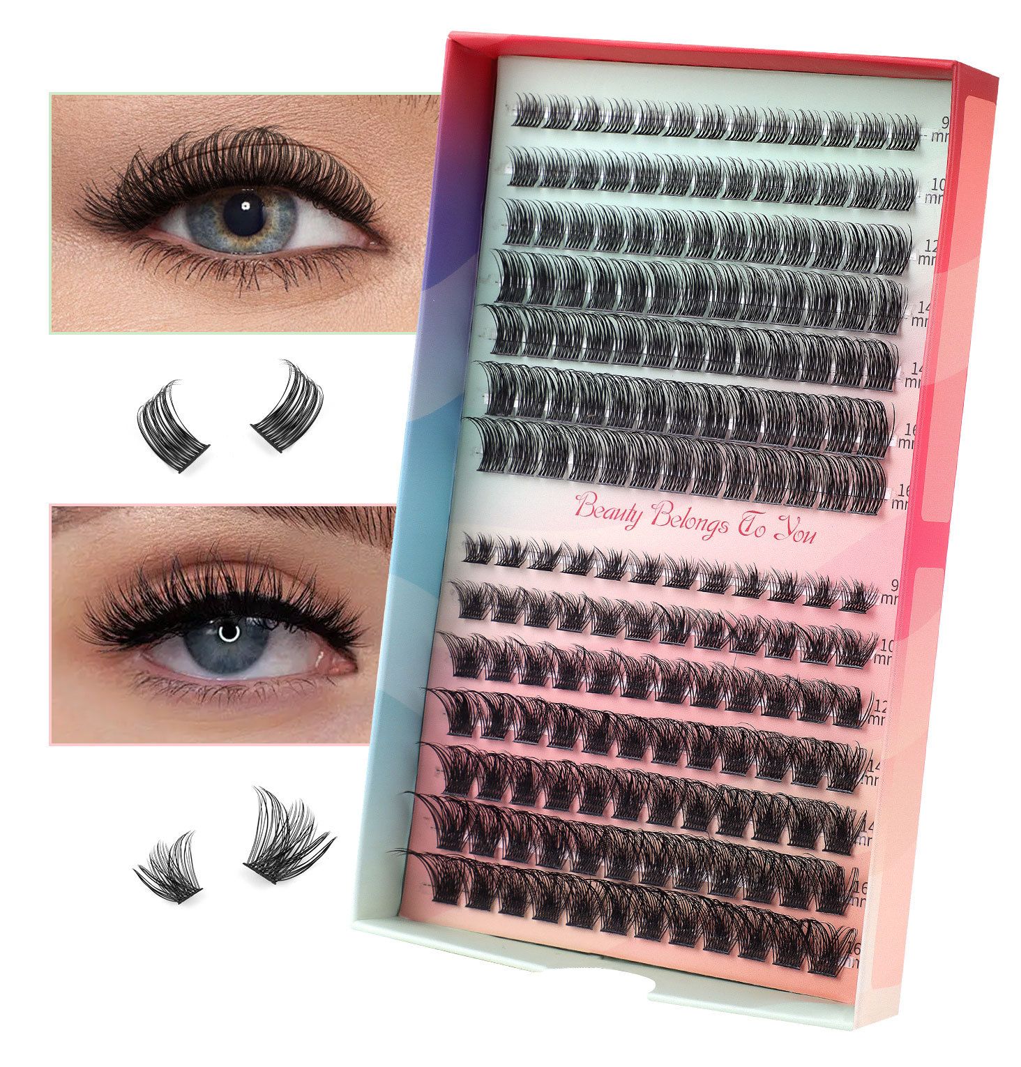 Half Eyelashes Natural Look False Eyelashes Half Lashes Cat Eye 14mm Wispy Eyelashes with Thin Band 3D Volume False Lashes Soft Strip Lashes Pack C Curl Natural Eyelashes Fake Lashes 7 Pair 
Manga Las view 10
