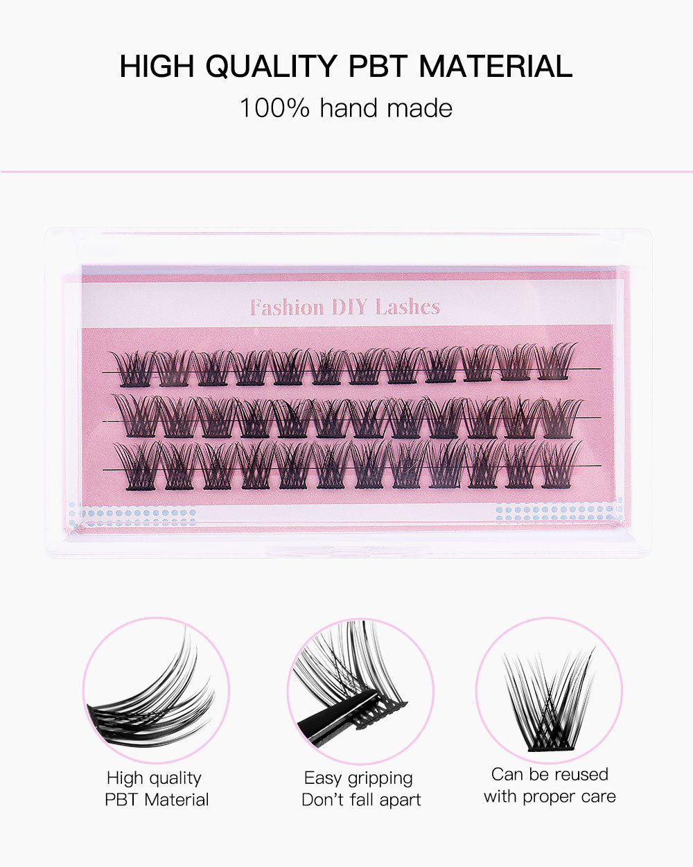 Lash Clusters Eyelash Extension 60 Pcs Lash Clusters With 30D and 40D Curl, 12mm-14mm-10mm Mix Lengths, Contact Lens Friendly, Easy to Apply, Reusable Strip Lashes (30D Lashes+ set)