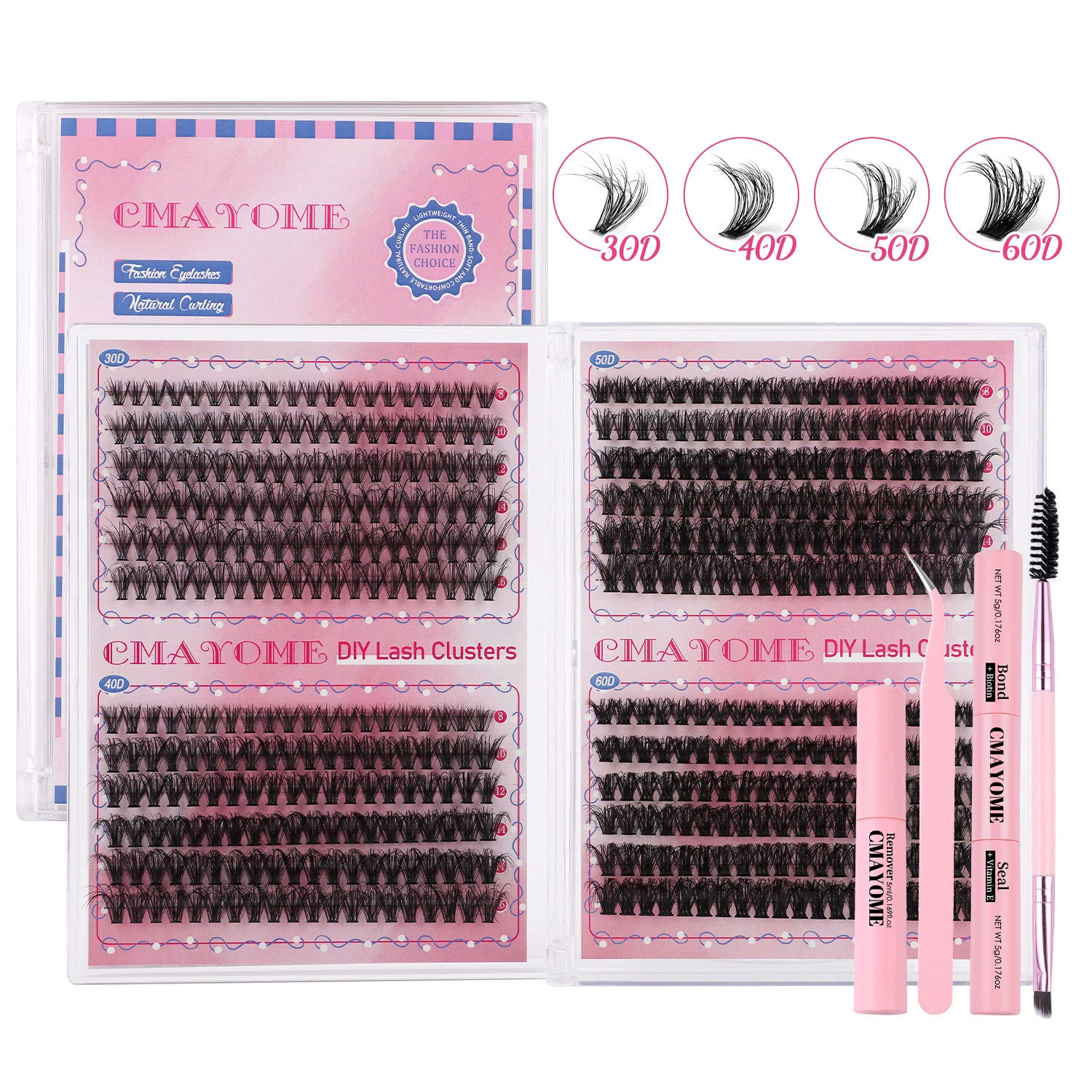 Cluster Eyelash Extensions Fluffier 10-16mm Wispy Lash Clusters 100D Thick Volume Individual Lashes D Curly Eyelash Clusters 480pcs DIY Lash Extension at Home for Beginners