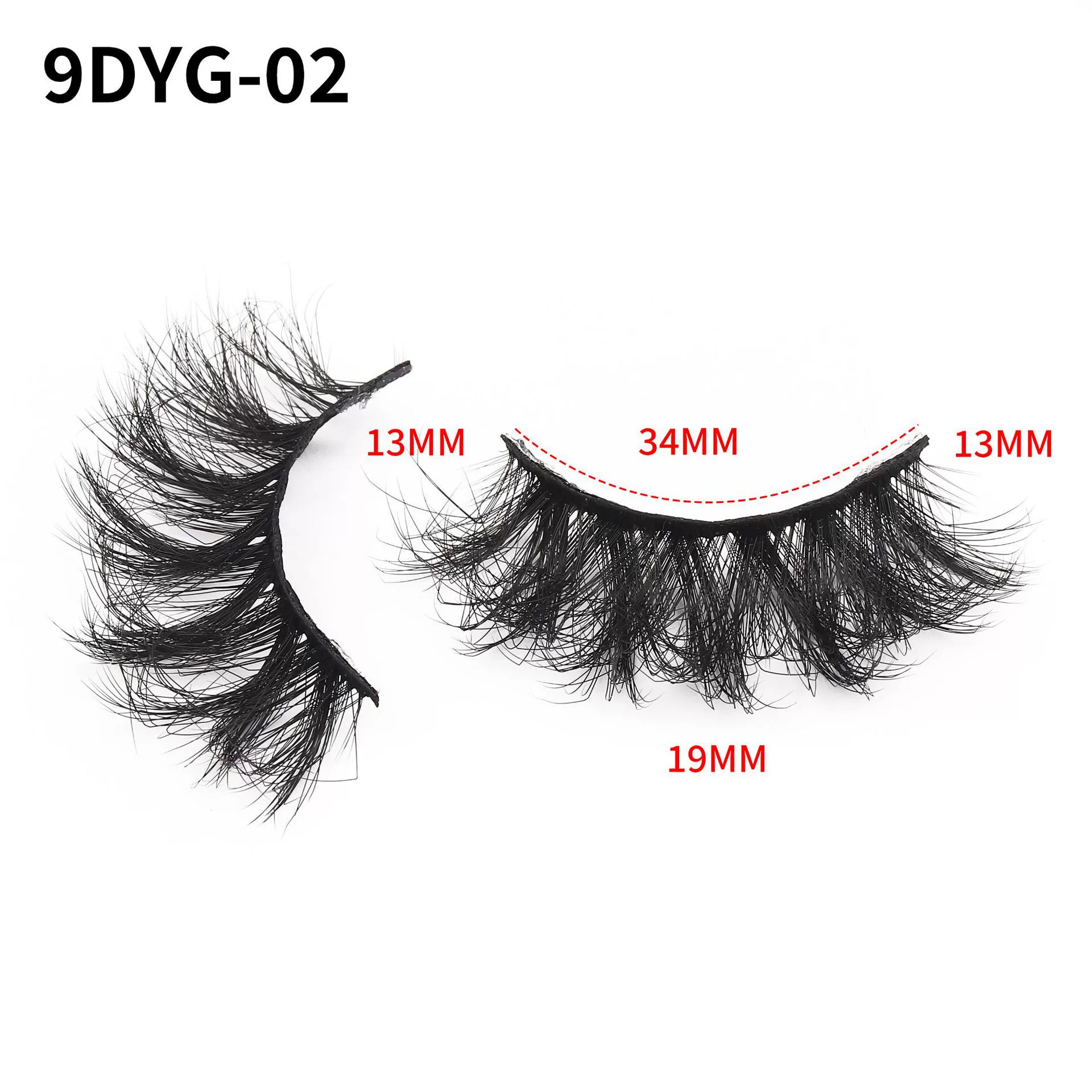 Cat Eye Mink Lashes Fluffy False Eyelashes Dramatic Eyelashes Mink Fluttery Fake Eyelashes 20mm Length Reusable Flared Lashes 3 Pairs