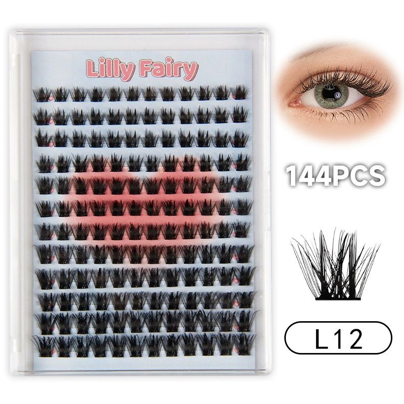 Lash Clusters 168PCS Individual Lashes D Curl Eyelash Clusters Mixed Length Cluster Eyelash Extensions Clusters Lashes with Thin Band Soft False Eyelashes DIY at Home(80D,D-Mix9-16mm)