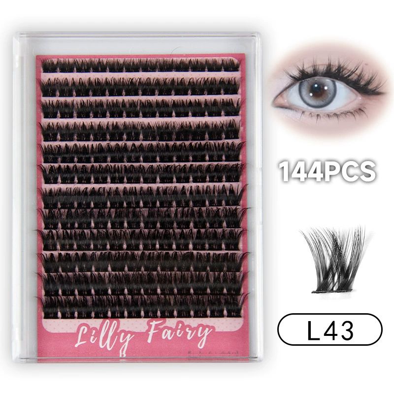 Lash Clusters 168PCS Individual Lashes D Curl Eyelash Clusters Mixed Length Cluster Eyelash Extensions Clusters Lashes with Thin Band Soft False Eyelashes DIY at Home(80D,D-Mix9-16mm)