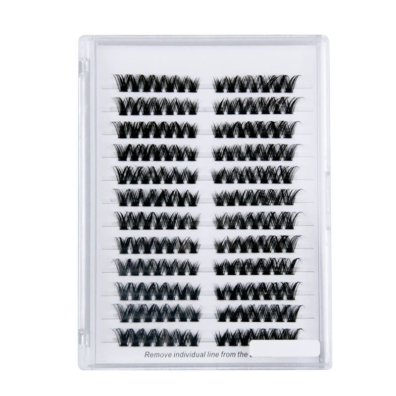 Volume Lash Clusters Kit D Curl Lashes Extensions Thick Volume Eyelash Clusters DIY Eyelash Extension10-16mm Fluffy Cluster Eyelash Extension DIY Lashes view 5
