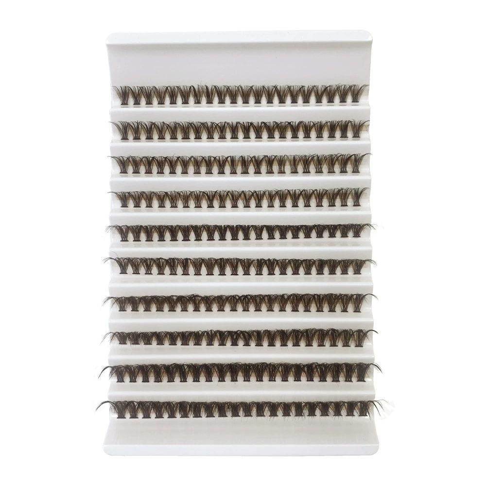 Fairy Colored Lash Clusters, Fake Eyelash Extension Kit, DIY 3 Colors Individual Anime Lashes, Colored False Eye Lashes Kit for Beginners, 14mm D Curl Extensions Red, Purple, Green（240pcs)（No Glue）