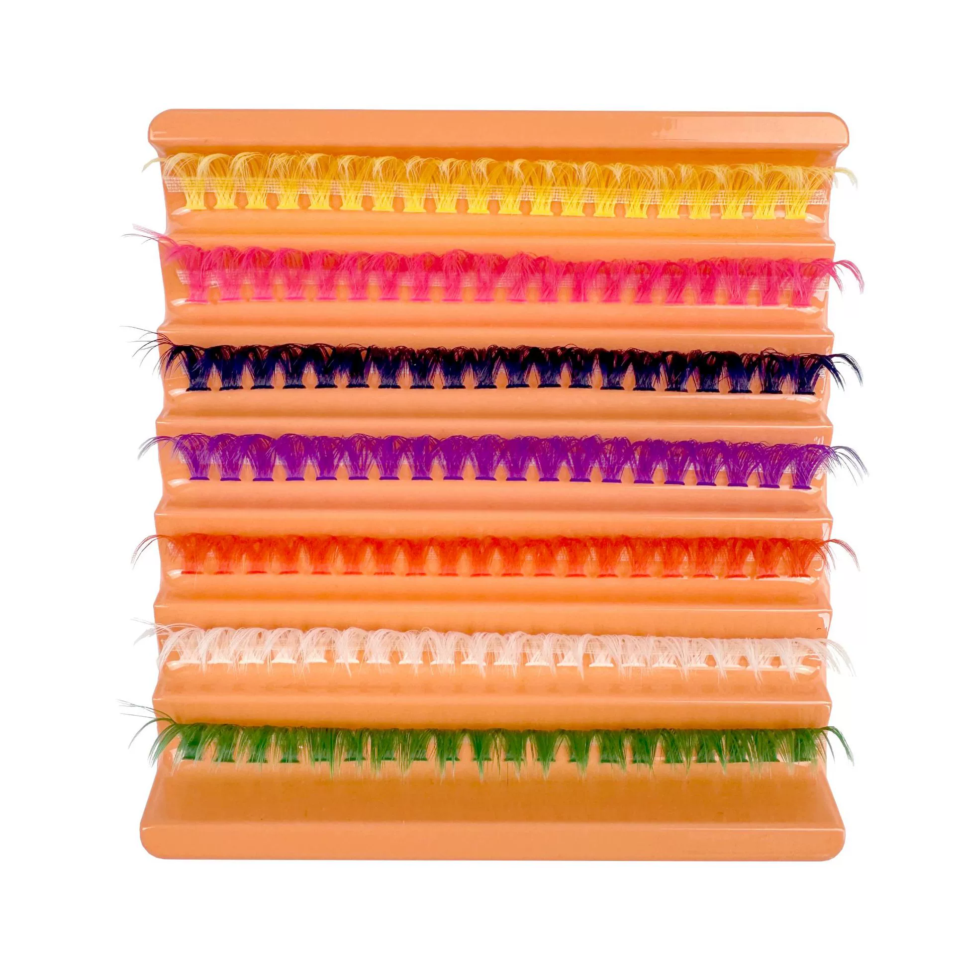 Fairy Colored Lash Clusters, Fake Eyelash Extension Kit, DIY 3 Colors Individual Anime Lashes, Colored False Eye Lashes Kit for Beginners, 14mm D Curl Extensions Red, Purple, Green（240pcs)（No Glue）