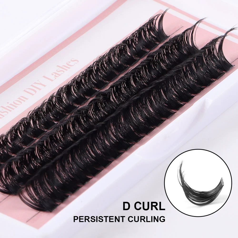 Lash Clusters Eyelash Extension 60 Pcs Lash Clusters With 30D and 40D Curl, 12mm-14mm Lengths, Contact Lens Friendly, Easy to Apply, Reusable Strip Lashes (30D Lashes+ set)