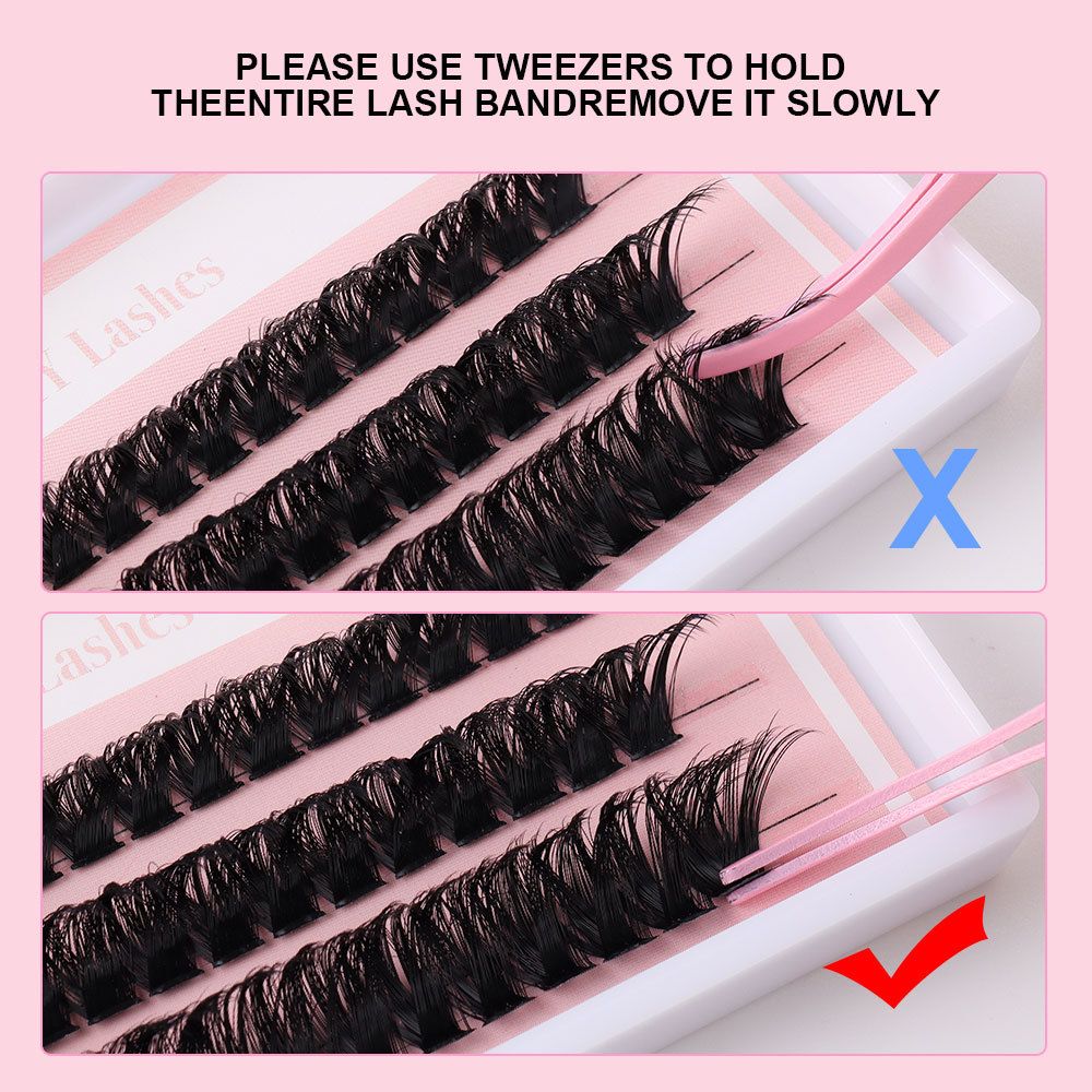 Lash Clusters Eyelash Extension 60 Pcs Lash Clusters With 30D and 40D Curl, 12mm-14mm Lengths, Contact Lens Friendly, Easy to Apply, Reusable Strip Lashes (30D Lashes+ set)