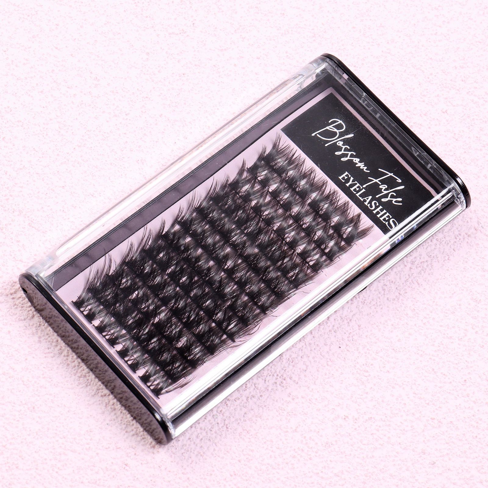 Lash Clusters  D Curl 14mm DIY Eyelash Extensions C D Curl B&Qaugen Mega Volume Individual Lashes Eyelash Clusters Extensions Individual Lashes Cluster DIY at Home Lashes view 6