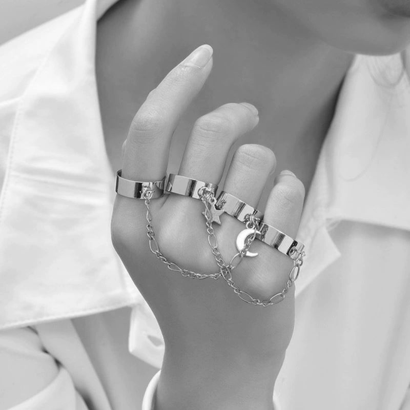 Gold Hand Chain Bracelet for Women Trendy, Dainty 14k Gold Ring Bracelet Hand Chain Finger Ring Slave Cuff Bracelet Cubic Alloy Gold Bracelets Jewelry Accessories for Women