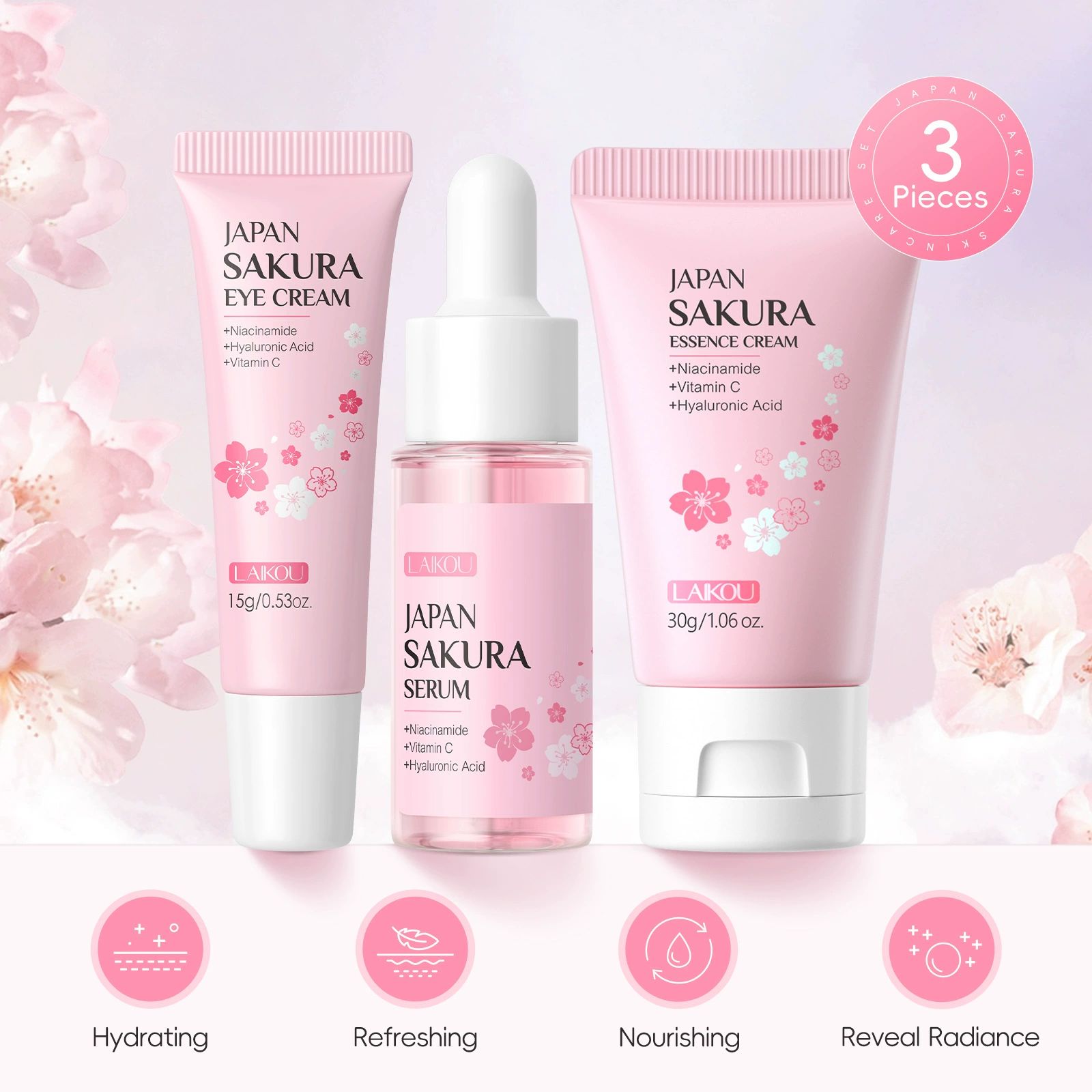 Best price for Skin Care Set JAPAN SAKURA Beauty Gift Sets Skin Care ...