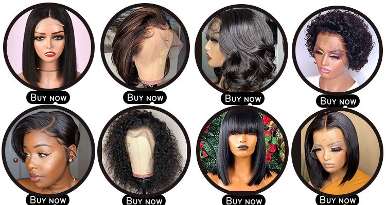 Pixie Cut Wig Human Hair Wigs Human Hair Wig with Bangs Natural Short Black Wig Layered Wavy Different Style Short Wigs for Black Women (1B#)