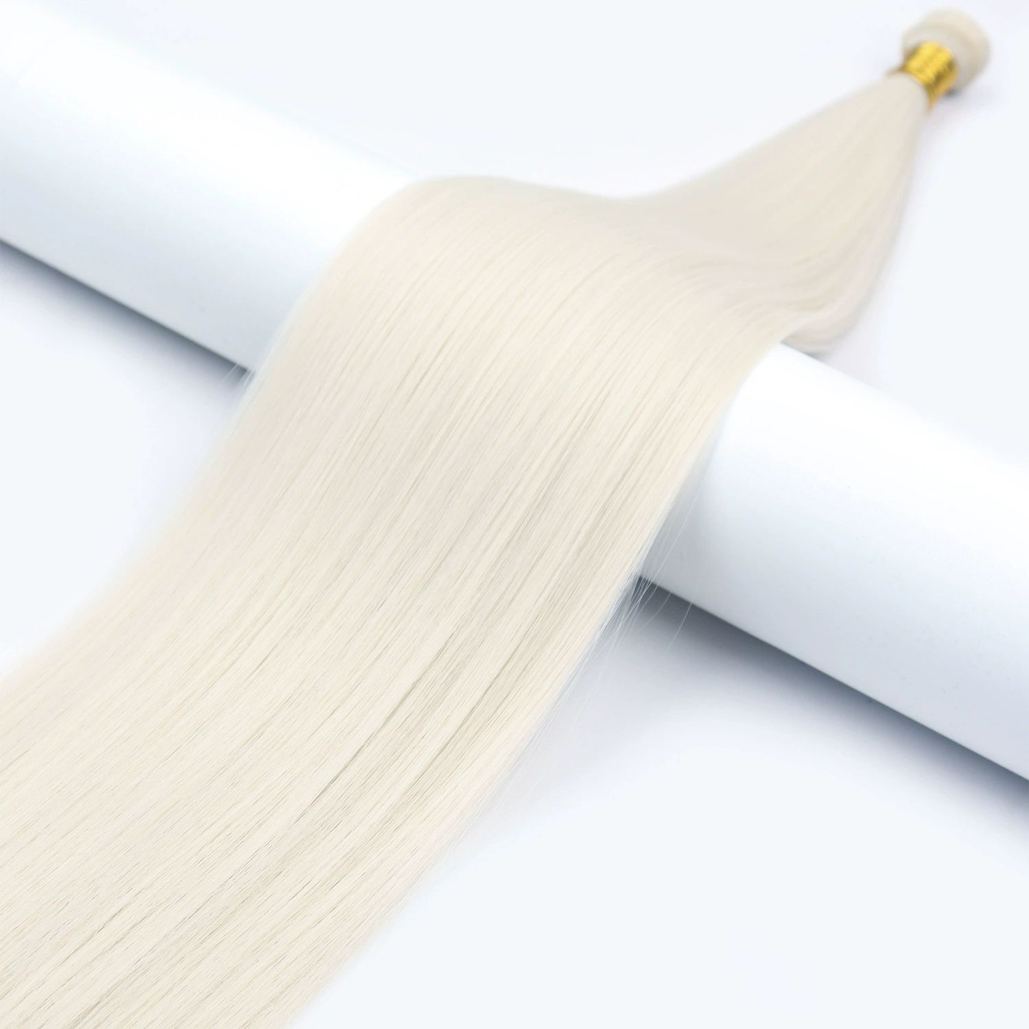 wig hair bundles， Wig Hair Bundle Straight Hair Chemical Fiber straight hair Curtain Hair(Brown,36inch)