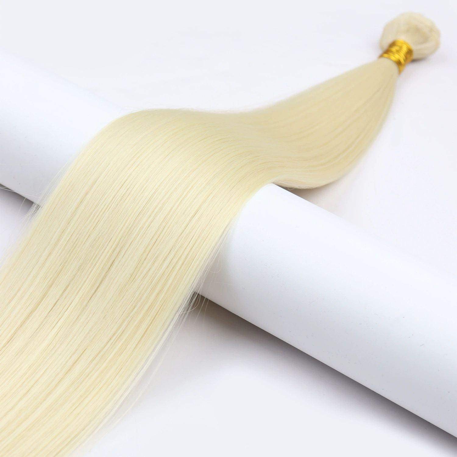 wig hair bundles， Wig Hair Bundle Straight Hair Chemical Fiber straight hair Curtain Hair(Brown,36inch)