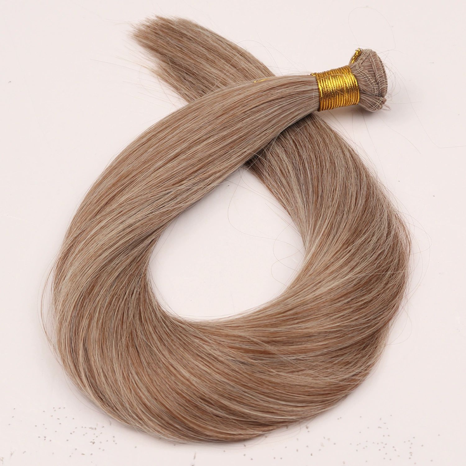 wig hair bundles， Wig Hair Bundle Straight Hair Chemical Fiber straight hair Curtain Hair(Brown,36inch)