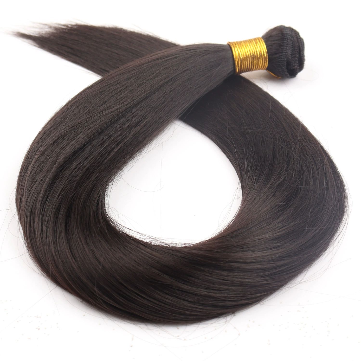 wig hair bundles， Wig Hair Bundle Straight Hair Chemical Fiber straight hair Curtain Hair(Brown,36inch)