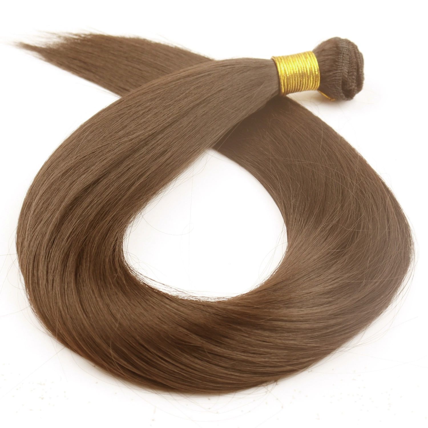 wig hair bundles， Wig Hair Bundle Straight Hair Chemical Fiber straight hair Curtain Hair(Brown,36inch)