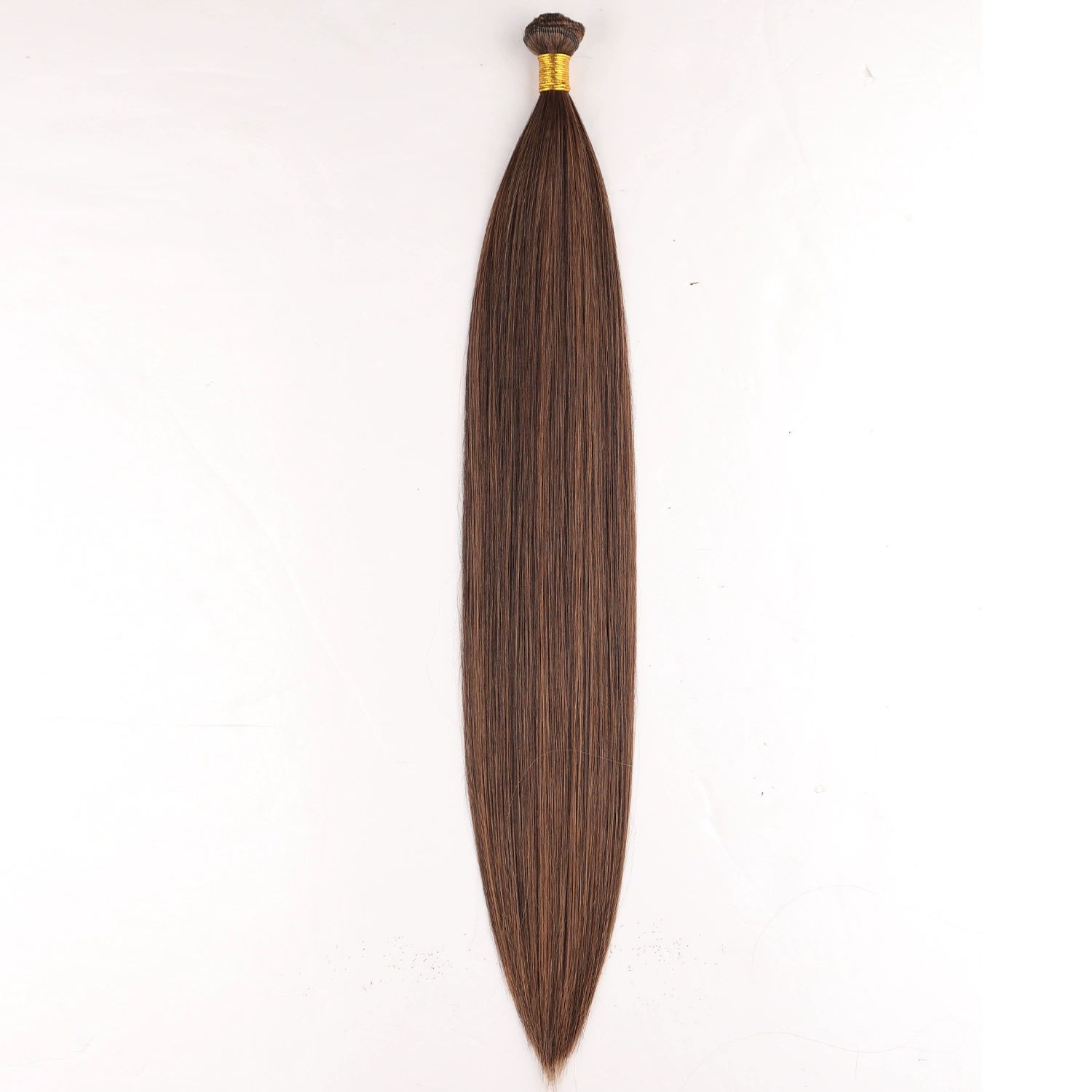 wig hair bundles， Wig Hair Bundle Straight Hair Chemical Fiber straight hair Curtain Hair(Brown,36inch)