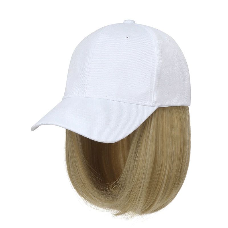 Baseball Cap Wig with Hair Extensions Synthetic Wig Hat for Women Adjustable Baseball Hat