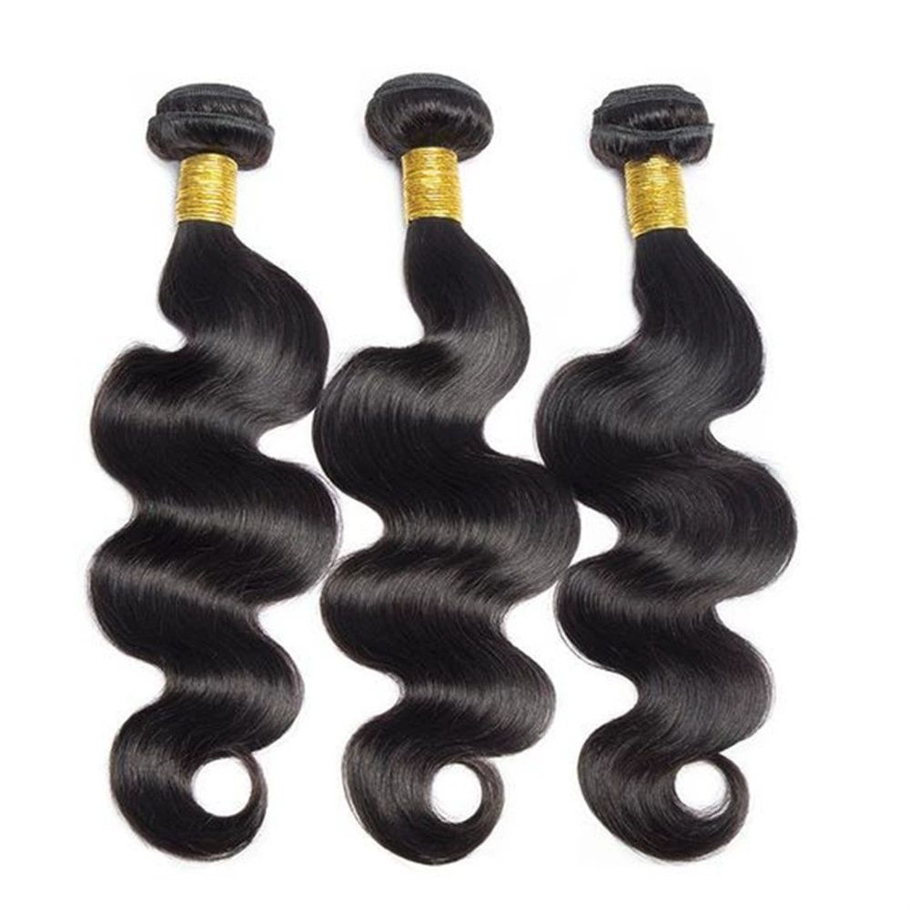 Human Hair Bundles Body Wave Hair Bundles 22 Inch Unprocessed Brazilian Virgin Hair Weave 1 Bundle Human Hair Body Wave Hair Bundles Deals Natural Black (22 Inch, body wave)
