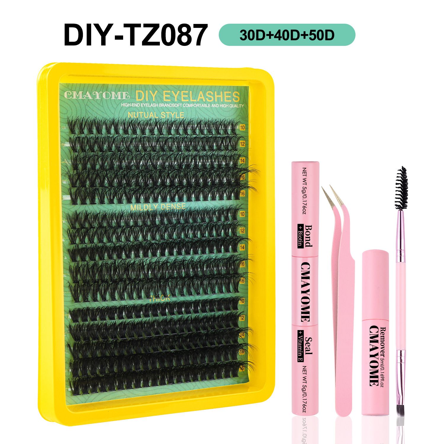 D Curl Lash Clusters Extensions 280 Pcs Individual Eye lash Clusters 100D Cluster Eyelash Lashes Wispy Clusters Lashes Makeup at Home - DIY Lash Extension Kit for Self Application (9-18MM) Mix