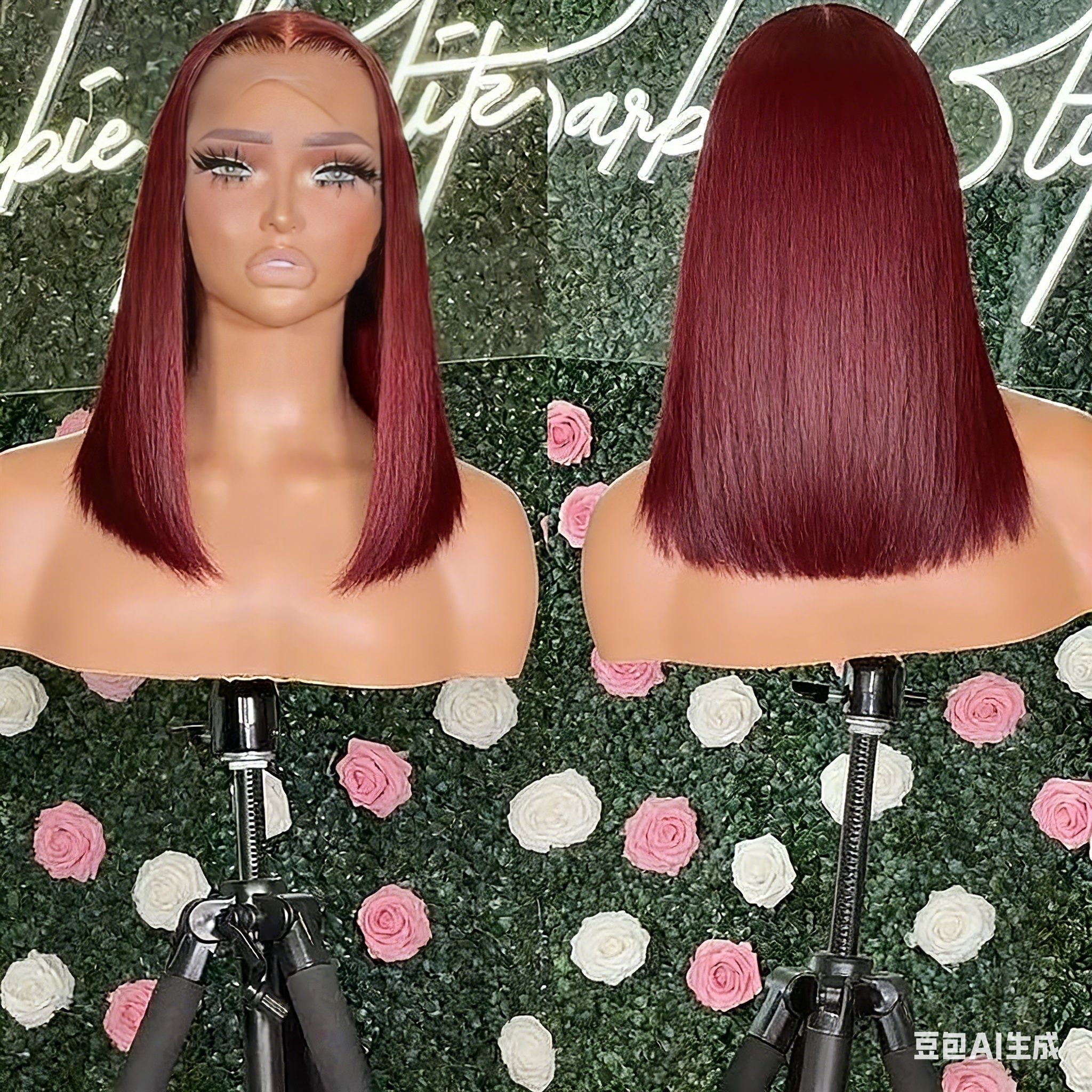 Lace Front Wigs ,  Wig for Women, All-Day Comfort Glueless  Hairline  , Synthetic Human Hair 180 Density, Natural Color 22 Inch Soft Hair