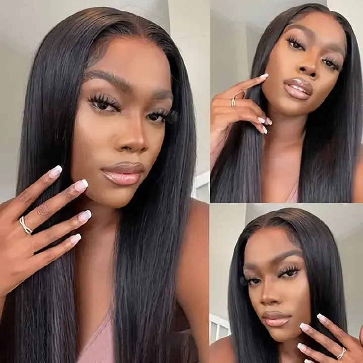 Lace Front Wigs ,  Wig for Women, All-Day Comfort Glueless  Hairline  , Synthetic Human Hair 180 Density, Natural Color 22 Inch Soft Hair