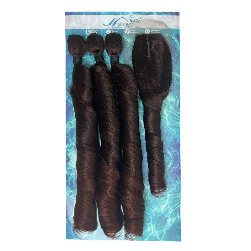 French Curly Braiding Hair Loose Wave Crochet Hair 2 Packs Pre Stretched Braiding Hair Bouncy Beach Curls Wavy Hairstyle Synthetic Hair Extensions for Women (1B#, 24 Inch)