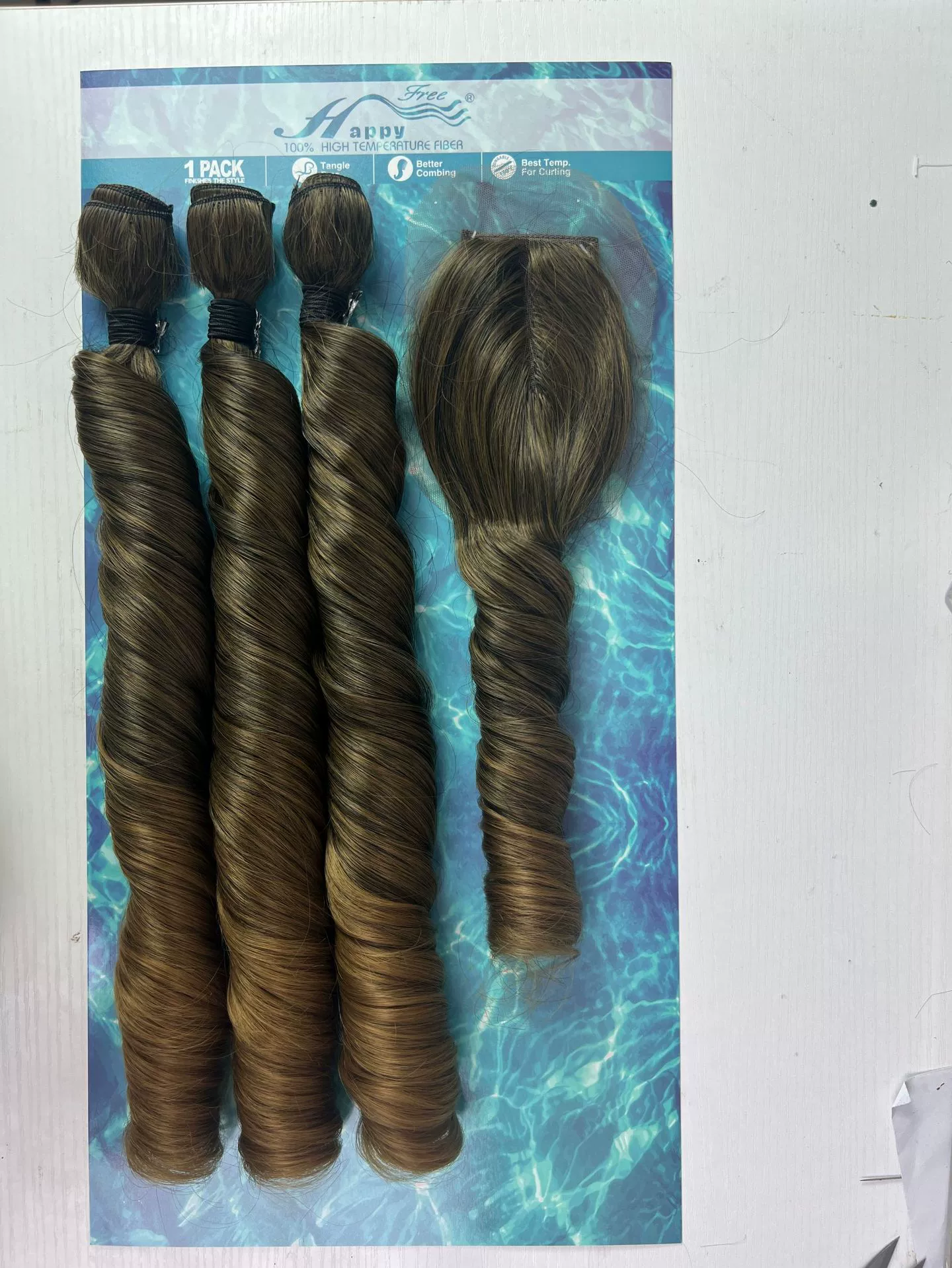 French Curly Braiding Hair Loose Wave Crochet Hair 2 Packs Pre Stretched Braiding Hair Bouncy Beach Curls Wavy Hairstyle Synthetic Hair Extensions for Women (1B#, 24 Inch)