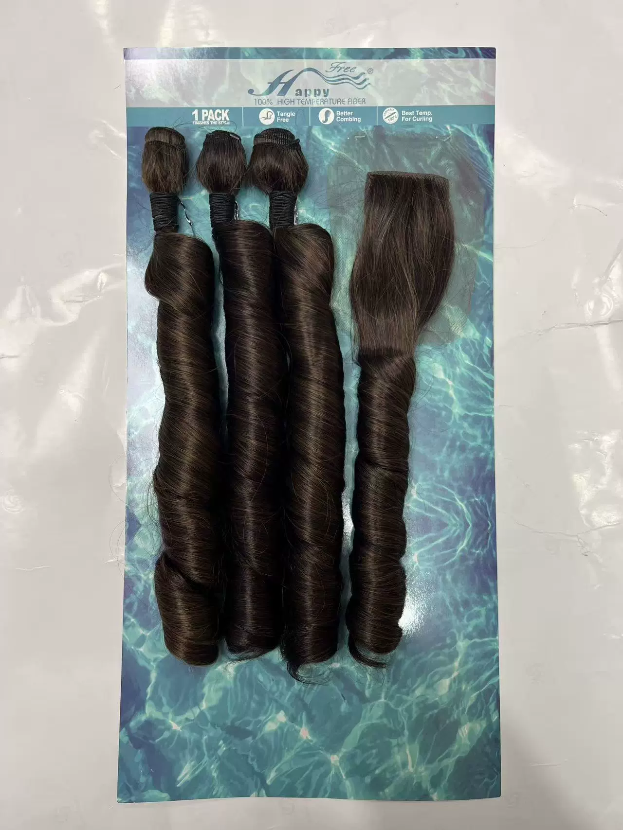 French Curly Braiding Hair Loose Wave Crochet Hair 2 Packs Pre Stretched Braiding Hair Bouncy Beach Curls Wavy Hairstyle Synthetic Hair Extensions for Women (1B#, 24 Inch)